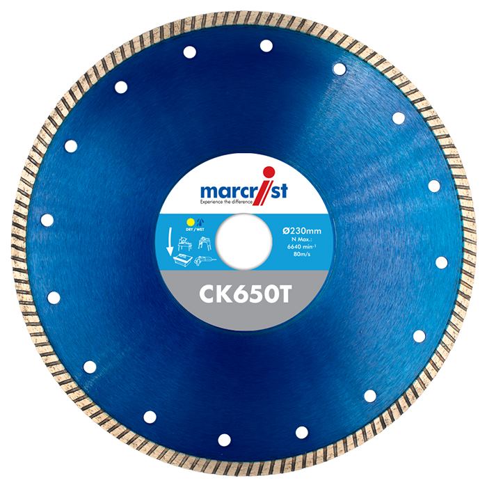 CK650T Fast and Long Life Diamond Tile Cutting Blade